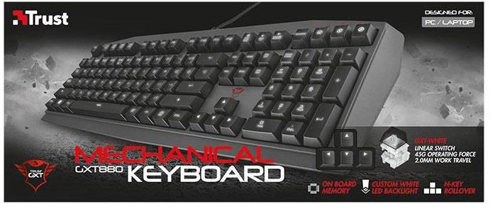 TRUST Tastiera gaming Trust GXT880 meccanica cablato nero